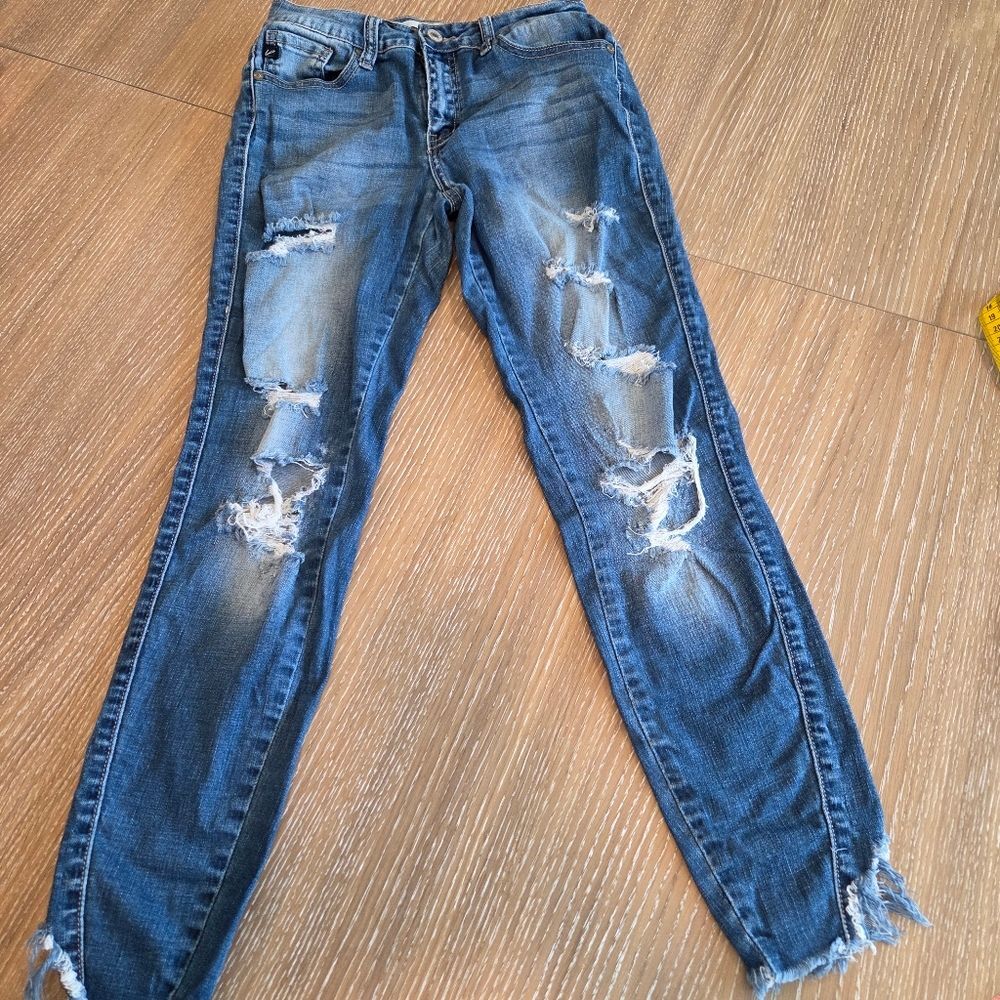 KanCan Estilo Distressed Ripped Jeans Ankle Skinny Size 25/3
